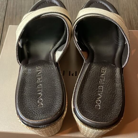 Donald Pliner ideal slip on wedges dark brown size 9 women’s - Picture 8 of 11